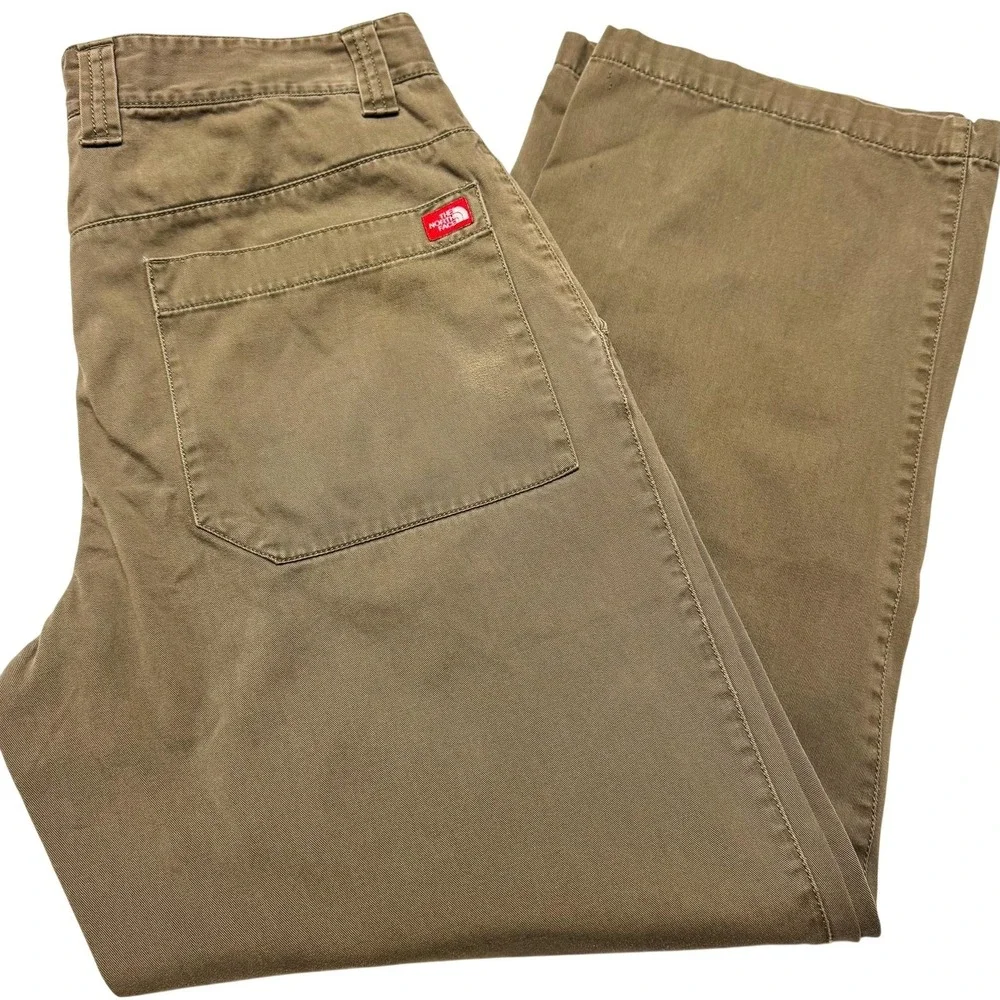 The North Face Pants Mens 32x28‎ Brown Cotton Khaki Straight Workwear Relaxed